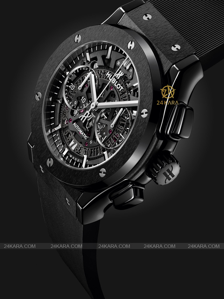 Đồng hồ Hublot Classic Fusion Aerofusion Black Magic 45 mm 525.CM.0170.RX Gốm Đen Skeleton Ceramic - Lướt