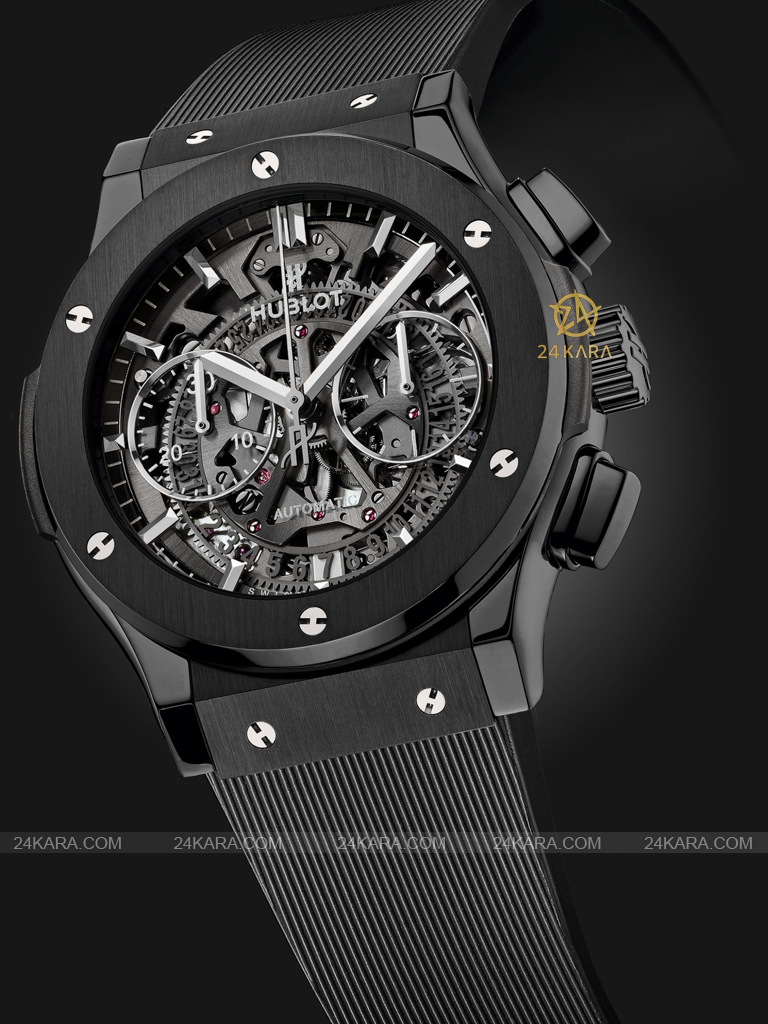 Đồng hồ Hublot Classic Fusion Aerofusion Black Magic 45 mm 525.CM.0170.RX Gốm Đen Skeleton Ceramic - Lướt