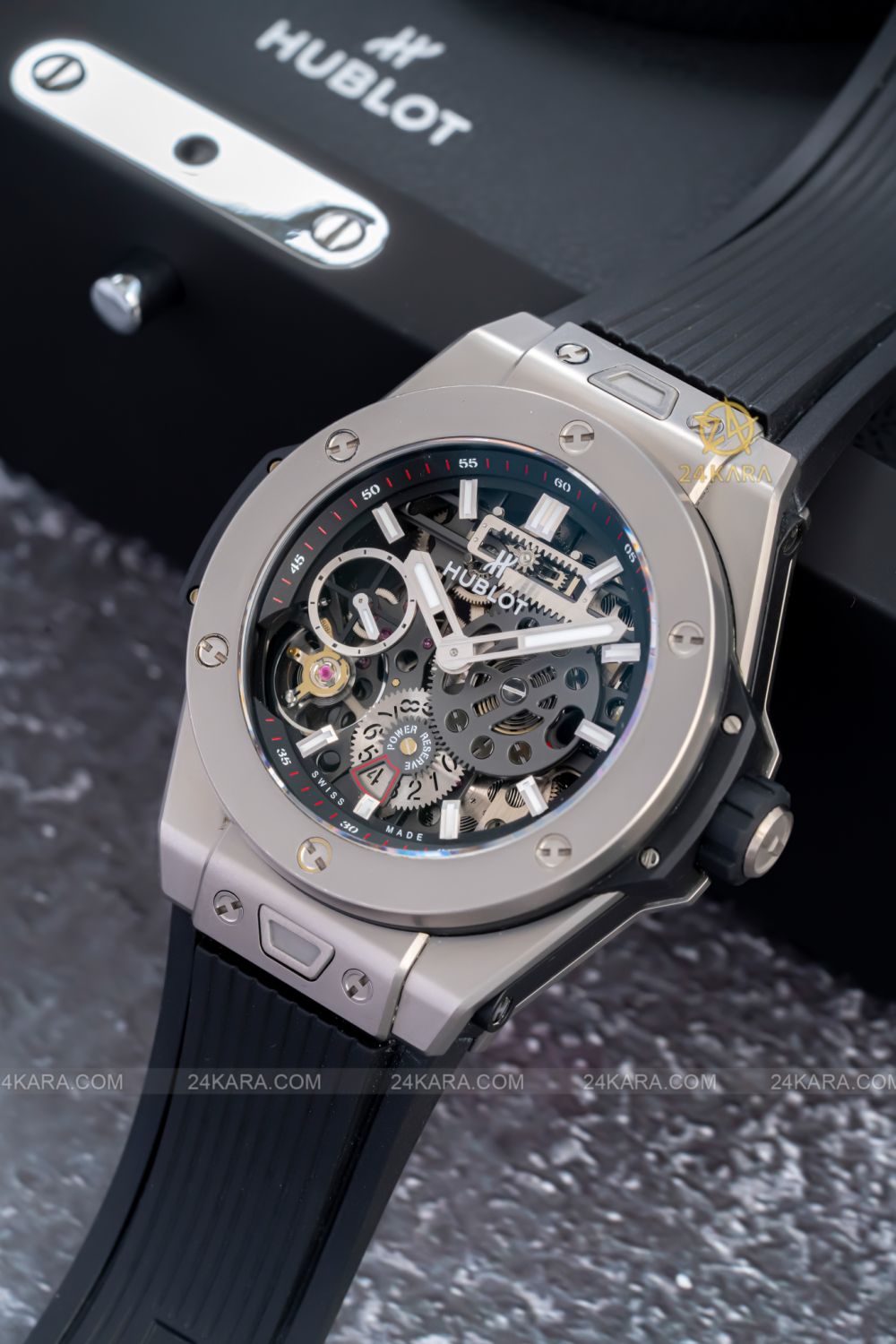 Đồng Hồ Hublot Big Bang MECA-10 Titanium 45 414.NI.1123.RX 414NI1123RX Cót 10 ngày Vân cát Microblasted - lướt