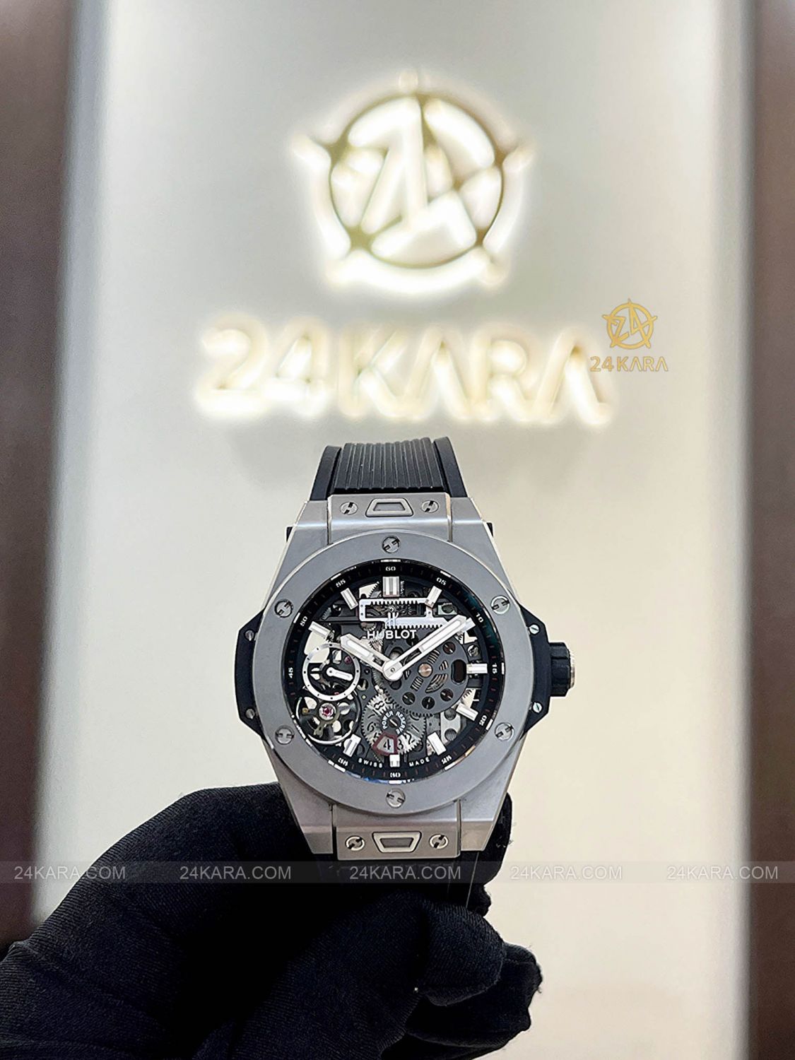 Đồng Hồ Hublot Big Bang MECA-10 Titanium 45 414.NI.1123.RX 414NI1123RX Cót 10 ngày Vân cát Microblasted - lướt