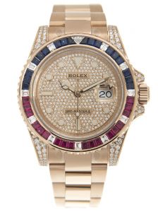 Đồng hồ Rolex GMT-Master II 40 M126755SARU 126755SARU Mặt Đính Kim cương