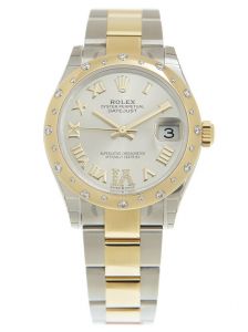 Đồng hồ Rolex Datejust M278343RBR-0001 278343RBR-0001 Oystersteel vàng vàng và kim cương mặt số trắng