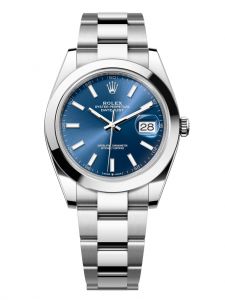 Đồng hồ Rolex Datejust M126300-0001 126300-0001 Oystersteel, mặt số xanh sáng