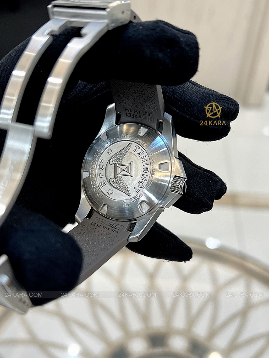 Đồng Hồ Longines HydroConquest L3.781.4.76.9 L37814769 41mm Sunray Grey Ceramic - Lướt