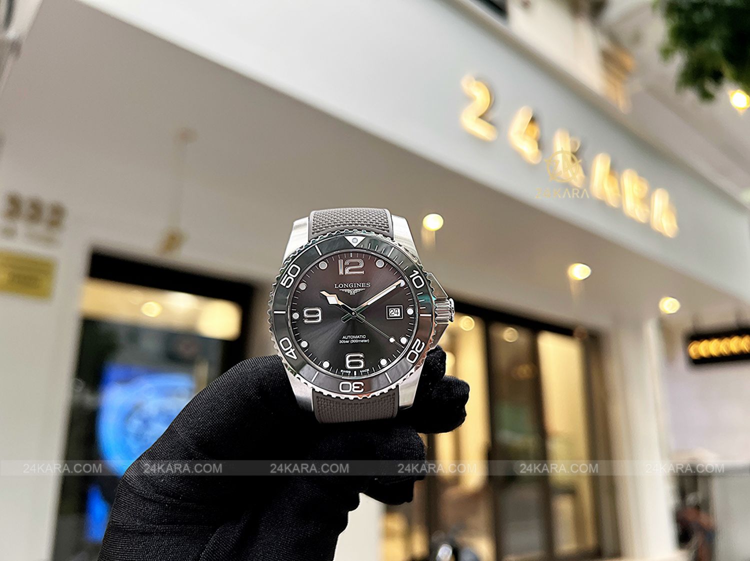 Đồng Hồ Longines HydroConquest L3.781.4.76.9 L37814769 41mm Sunray Grey Ceramic - Lướt