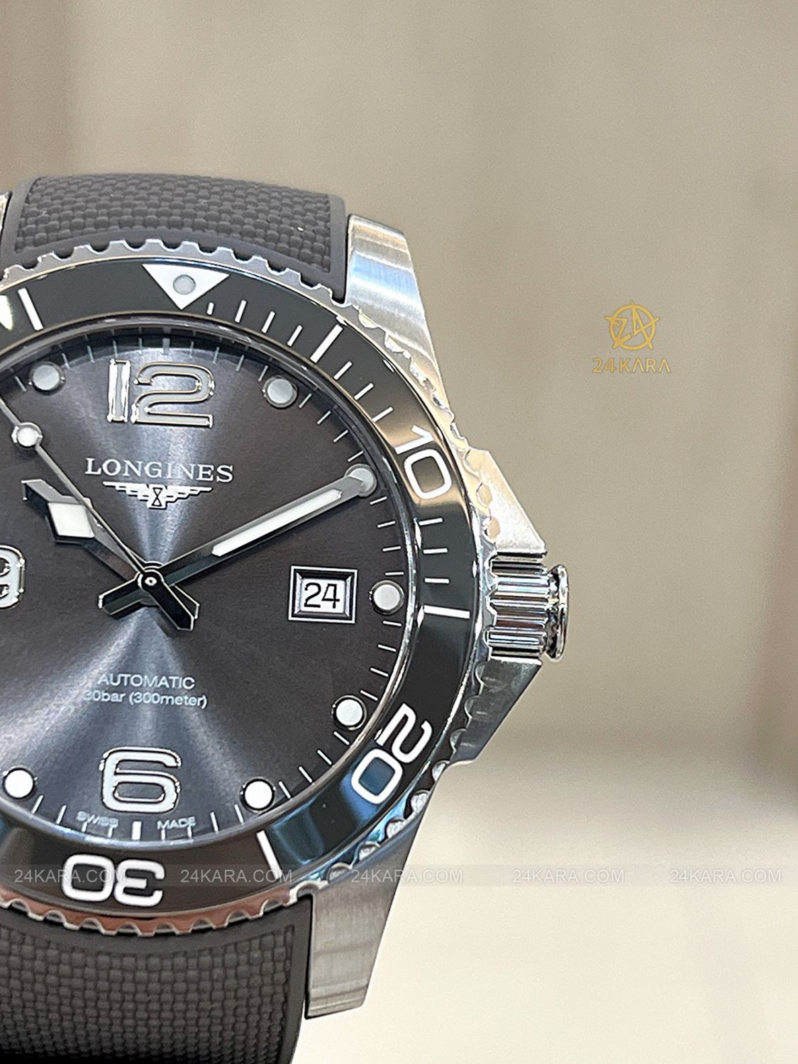 Đồng Hồ Longines HydroConquest L3.781.4.76.9 L37814769 41mm Sunray Grey Ceramic - Lướt