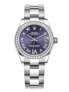 Đồng hồ Rolex Datejust M278384RBR-0029 278384RBR-0029 mặt số aubergine kim cương - Mẫu mới 2020