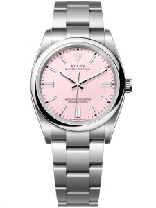 Đồng hồ Rolex Oyster Perpetual M126000-0008 126000-0008, mặt số hồng candy - Mẫu mới 2020