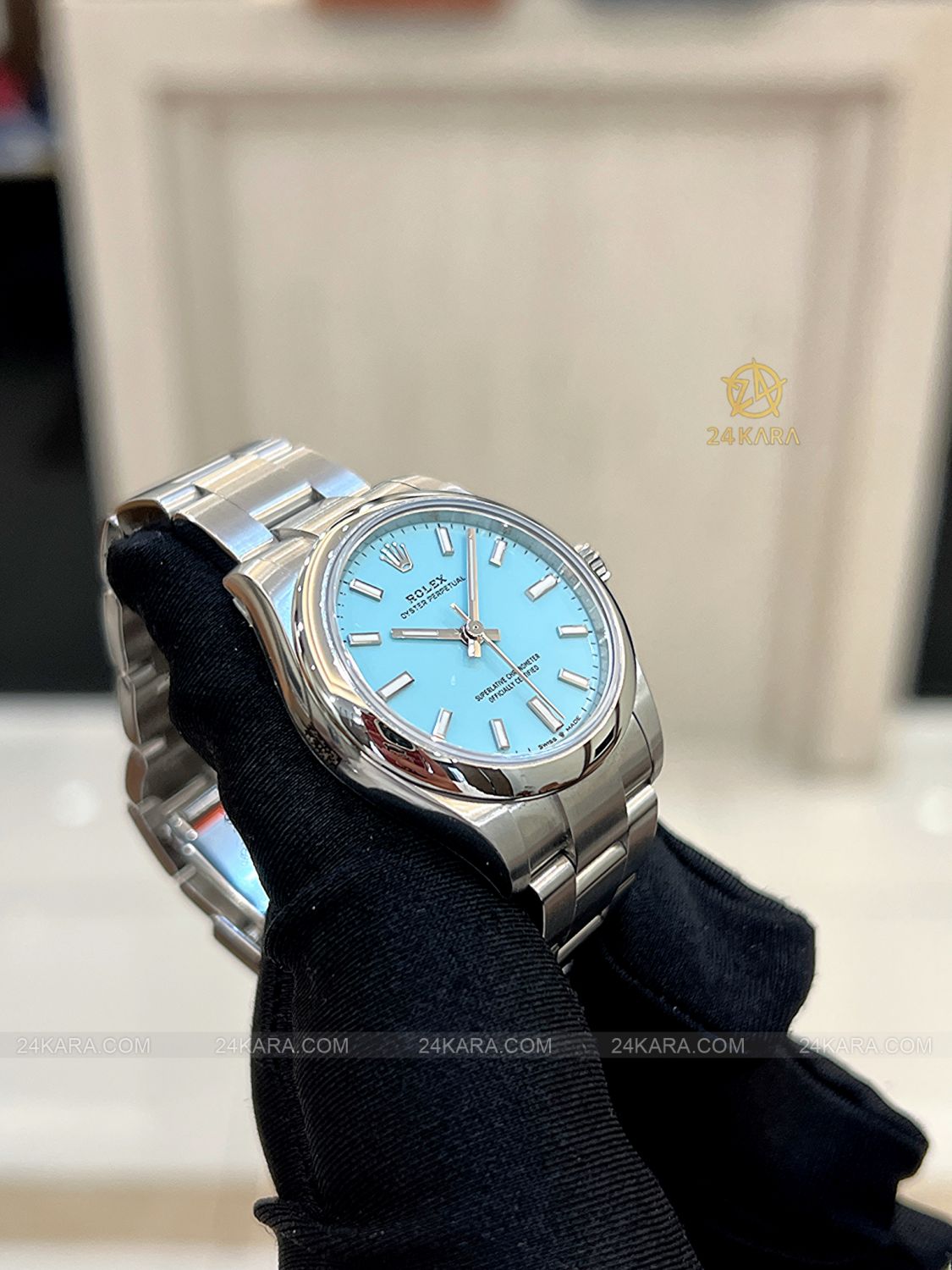 Đồng hồ Rolex Oyster Perpetual 31 M277200-0007 277200-0007 Mặt số Tiffany xanh ngọc lam  - Unworn