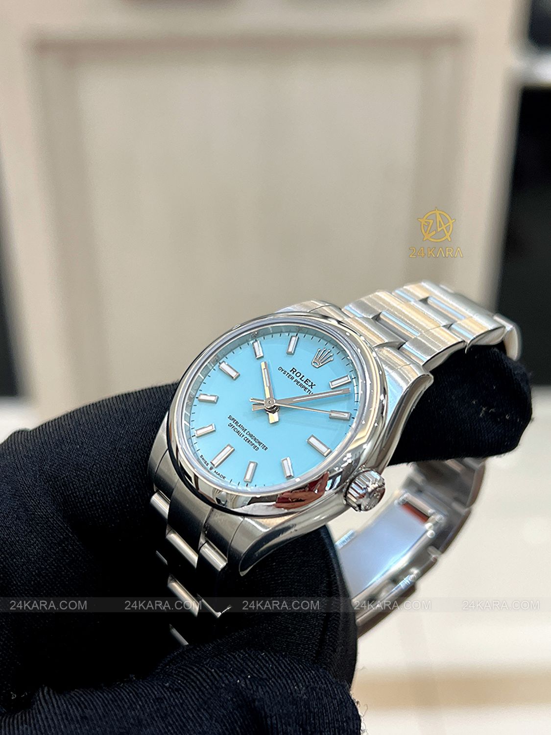 Đồng hồ Rolex Oyster Perpetual 31 M277200-0007 277200-0007 Mặt số Tiffany xanh ngọc lam  - Unworn