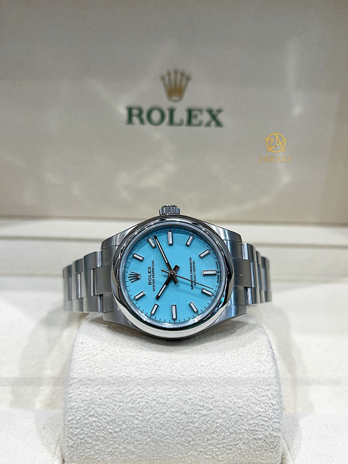 Đồng hồ Rolex Oyster Perpetual 31 M277200-0007 277200-0007 Mặt số Tiffany xanh ngọc lam  - Unworn