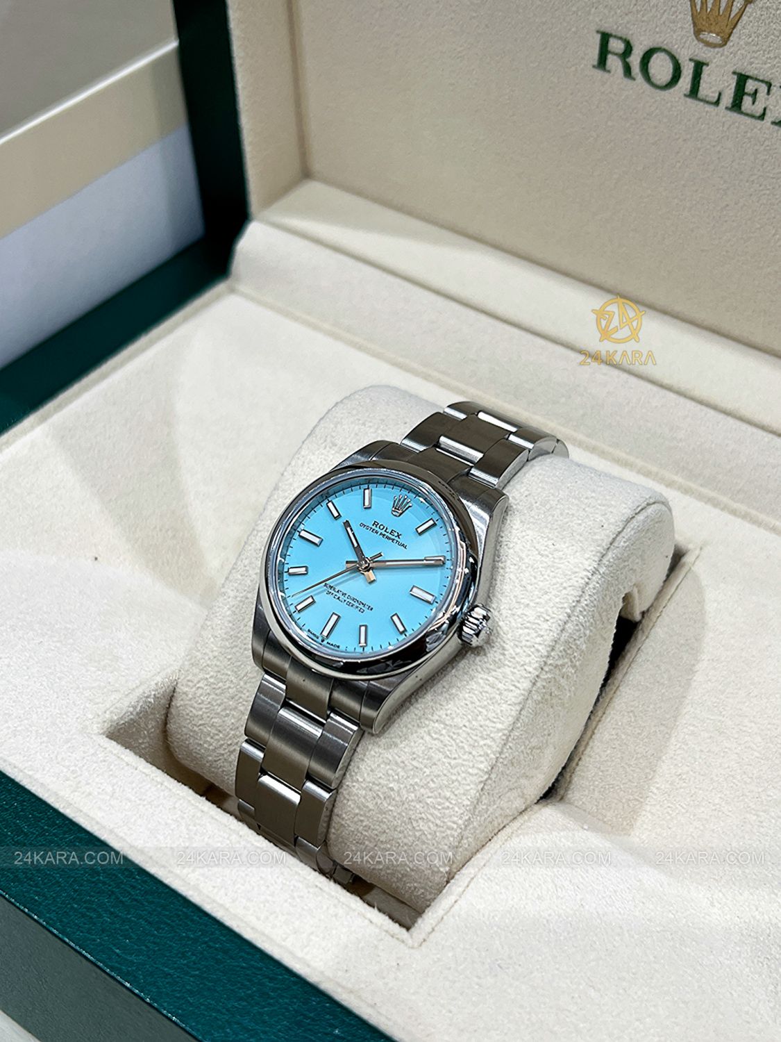 Đồng hồ Rolex Oyster Perpetual 31 M277200-0007 277200-0007 Mặt số Tiffany xanh ngọc lam  - Unworn