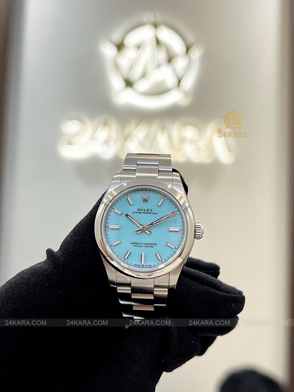 Đồng hồ Rolex Oyster Perpetual 31 M277200-0007 277200-0007 Mặt số Tiffany xanh ngọc lam  - Unworn