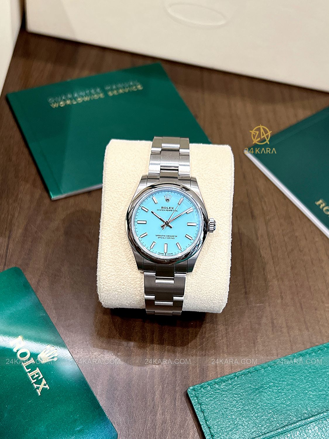 Đồng hồ Rolex Oyster Perpetual 31 M277200-0007 277200-0007 Mặt số Tiffany xanh ngọc lam  - Unworn