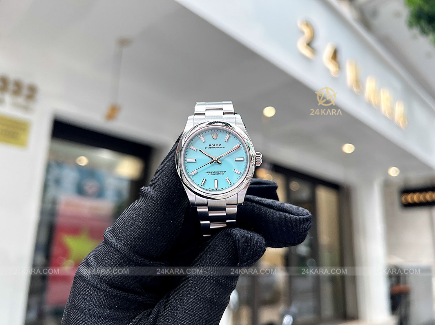 Đồng hồ Rolex Oyster Perpetual 31 M277200-0007 277200-0007 Mặt số Tiffany xanh ngọc lam  - Unworn