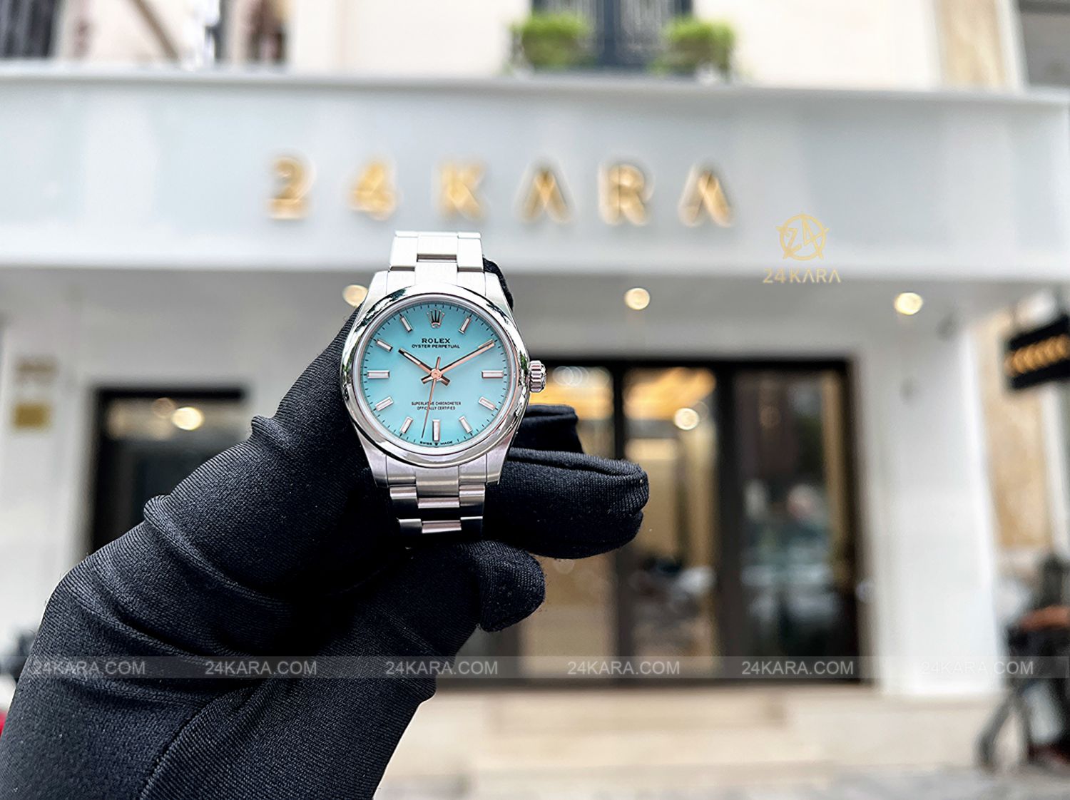 Đồng hồ Rolex Oyster Perpetual 31 M277200-0007 277200-0007 Mặt số Tiffany xanh ngọc lam  - Unworn