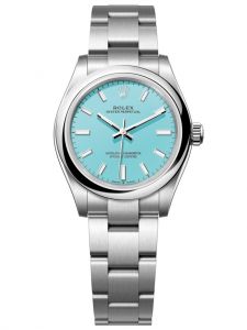 Đồng hồ Rolex Oyster Perpetual M277200-0007 277200-0007, mặt số xanh ngọc lam - Mẫu mới 2020