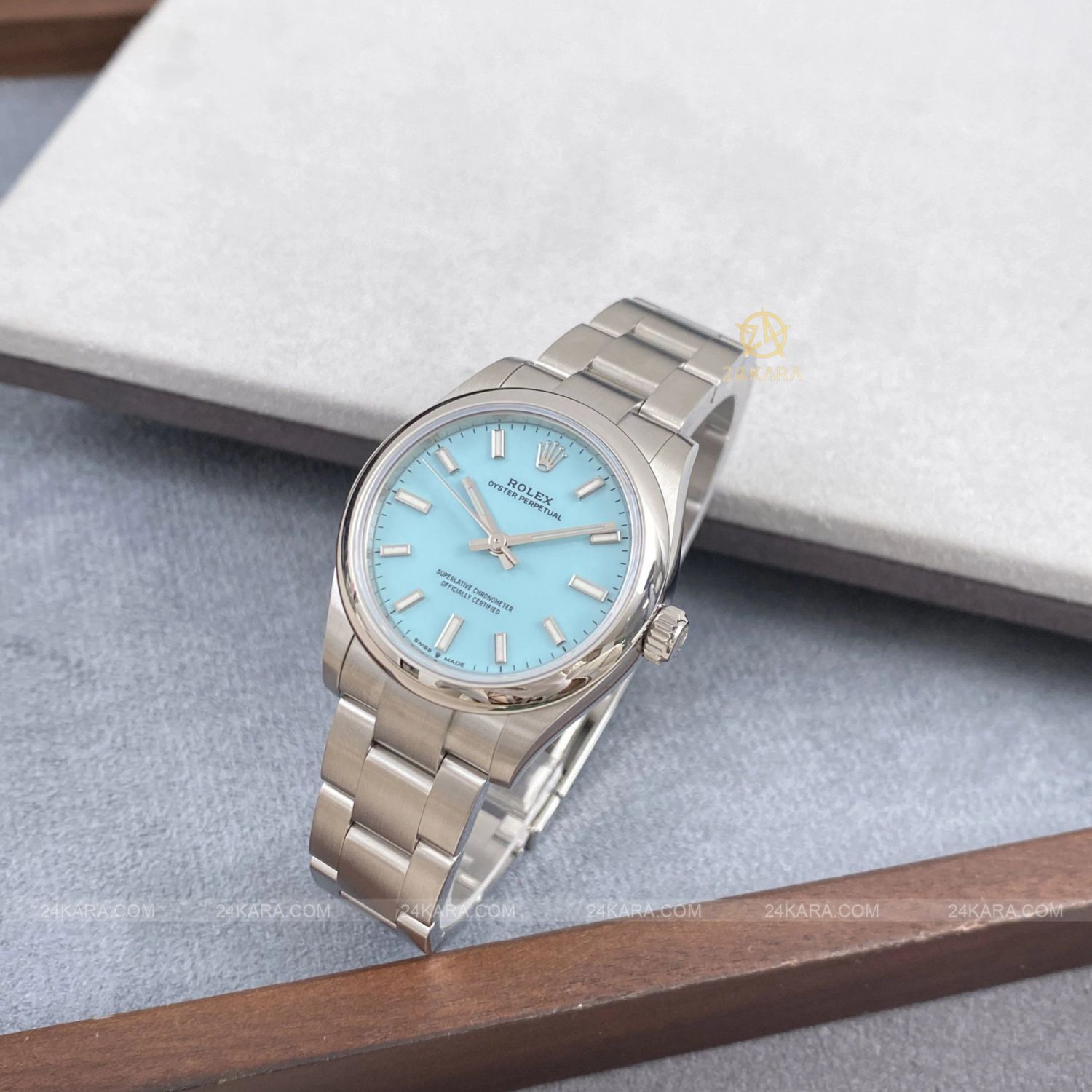 Đồng hồ Rolex Oyster Perpetual 31 M277200-0007 277200-0007 Mặt số Tiffany xanh ngọc lam  - Unworn