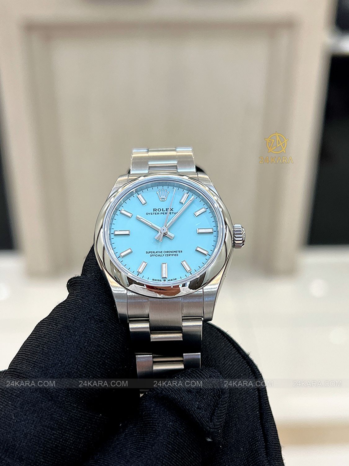 Đồng hồ Rolex Oyster Perpetual 31 M277200-0007 277200-0007 Mặt số Tiffany xanh ngọc lam  - Unworn