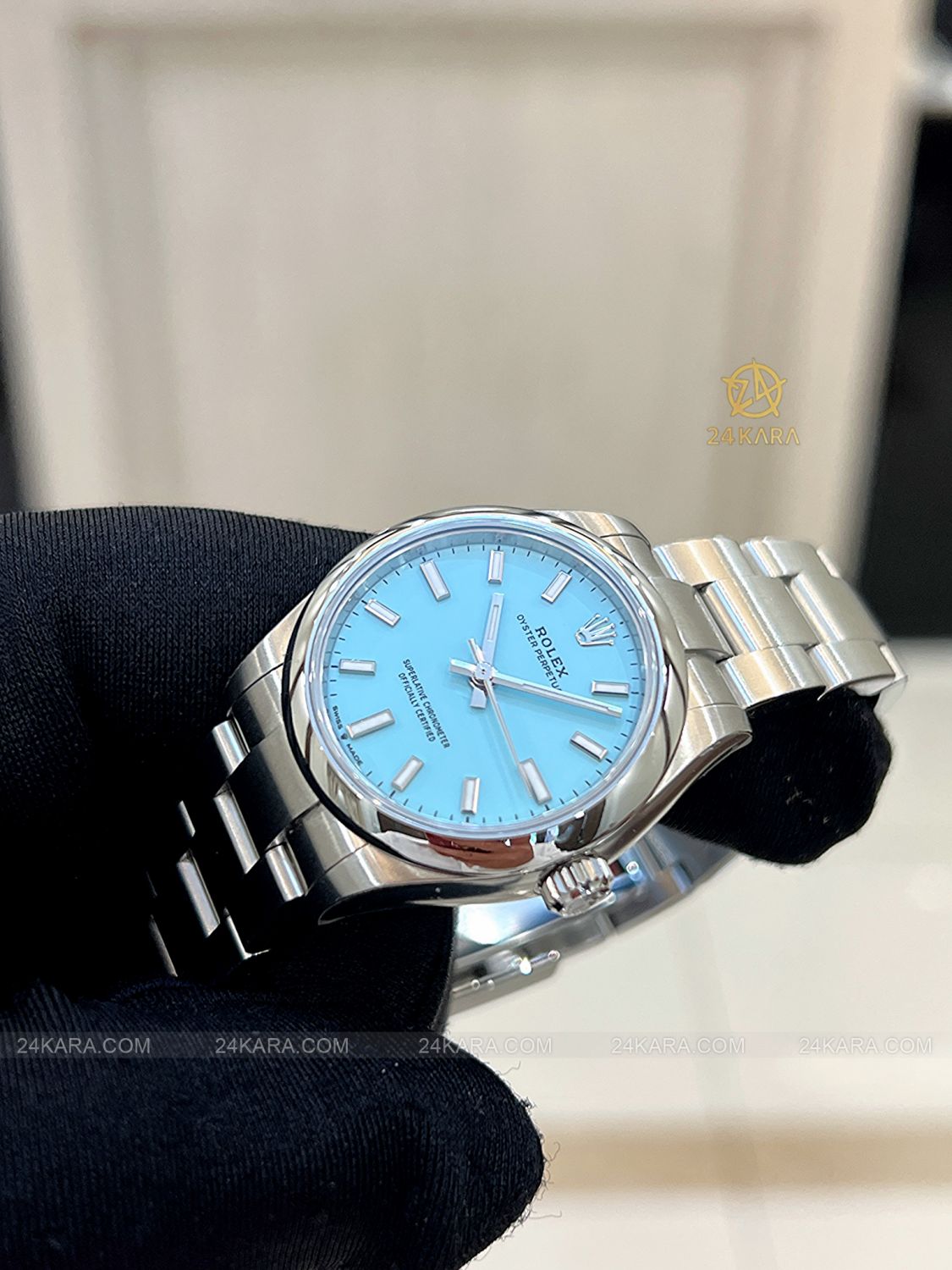 Đồng hồ Rolex Oyster Perpetual 31 M277200-0007 277200-0007 Mặt số Tiffany xanh ngọc lam  - Unworn