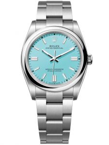 Đồng hồ Rolex Oyster Perpetual M126000-0006 126000-0006, mặt số xanh ngọc lam - Mẫu mới 2020