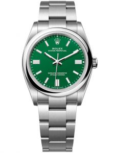 Đồng hồ Rolex Oyster Perpetual M126000-0005 126000-0005, mặt số xanh lá - Mẫu mới 2020