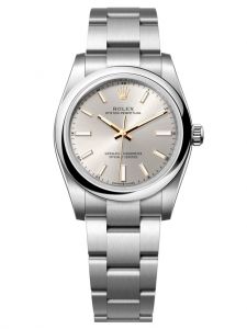 Đồng hồ Rolex Oyster Perpetual 34 M124200-0001 124200-0001 Thép Oystersteel Mặt bạc - Mẫu 2020