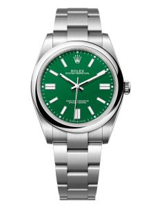 Đồng hồ Rolex Oyster Perpetual M124300-0005 124300-0005, mặt số xanh lá - Mẫu mới 2020