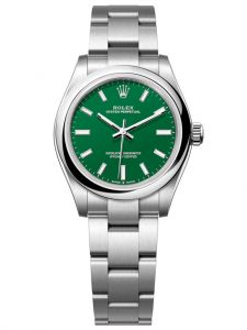 Đồng hồ Rolex Oyster Perpetual M277200-0006 277200-0006, mặt số xanh lá - Mẫu mới 2020