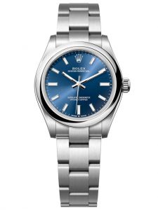 Đồng hồ Rolex Oyster Perpetual M277200-0003 277200-0003, mặt số xanh sáng - Mẫu mới 2020