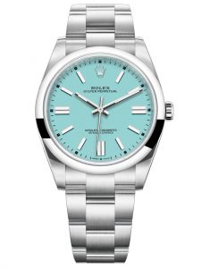Đồng hồ Rolex Oyster Perpetual 41 M124300-0006 124300-0006 Thép Oystersteel Mặt xanh ngọc lam - Mẫu 2020