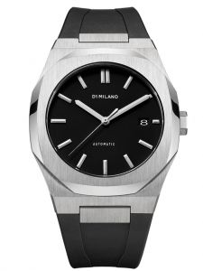 Đồng Hồ D1 Milano Silver Automatic Rubber ATRJ01