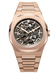 Đồng hồ D1 Milano Rose Gold Skeleton Bracelet SKBJ03