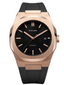 Đồng Hồ D1 Milano Rose Gold Automatic Rubber ATRJ03