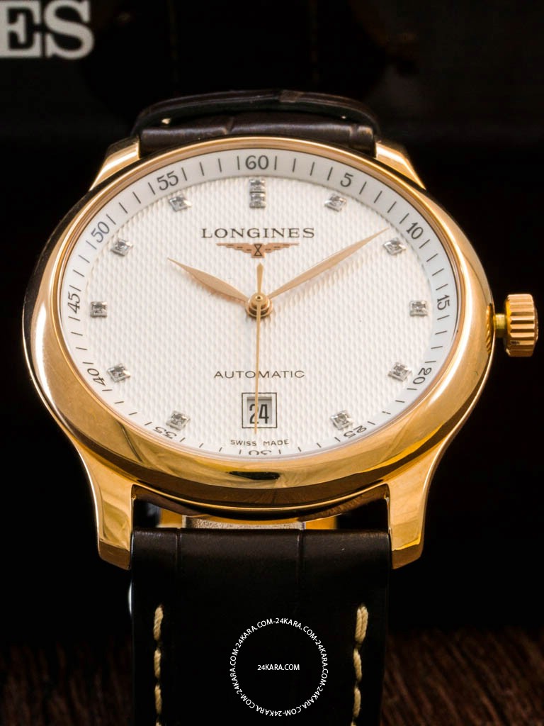 Đồng hồ Longines Master L2.628.8.77.3 L26288773 vàng khối Rose Gold kim cương – lướt