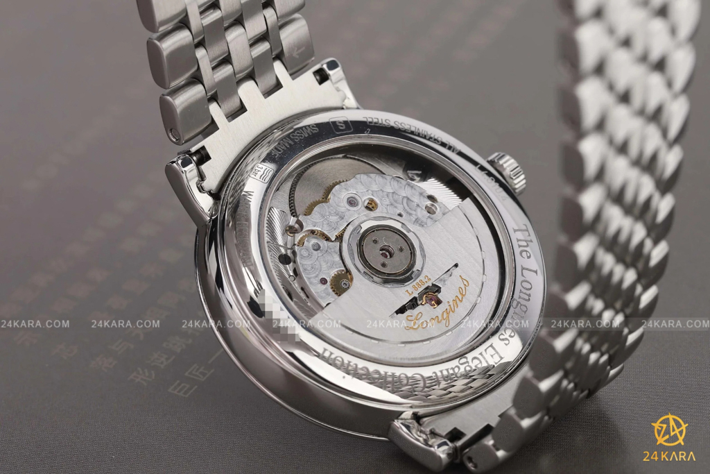 Đồng hồ Longines Elegant L4.810.4.77.6 L48104776 37mm mặt lụa kim cương - Lướt