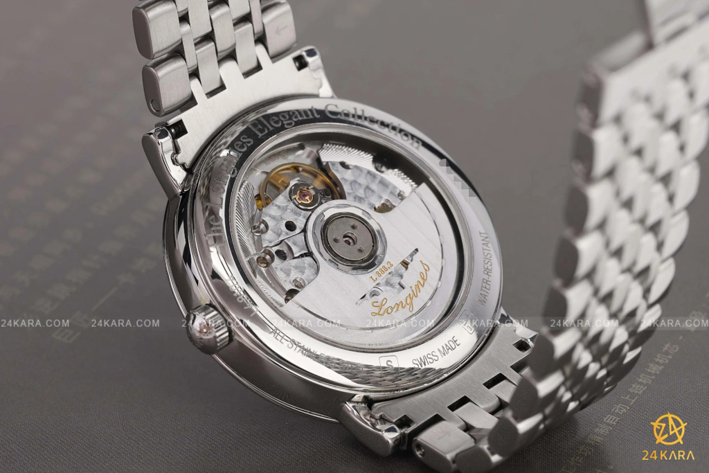 Đồng hồ Longines Elegant L4.810.4.77.6 L48104776 37mm mặt lụa kim cương - Lướt