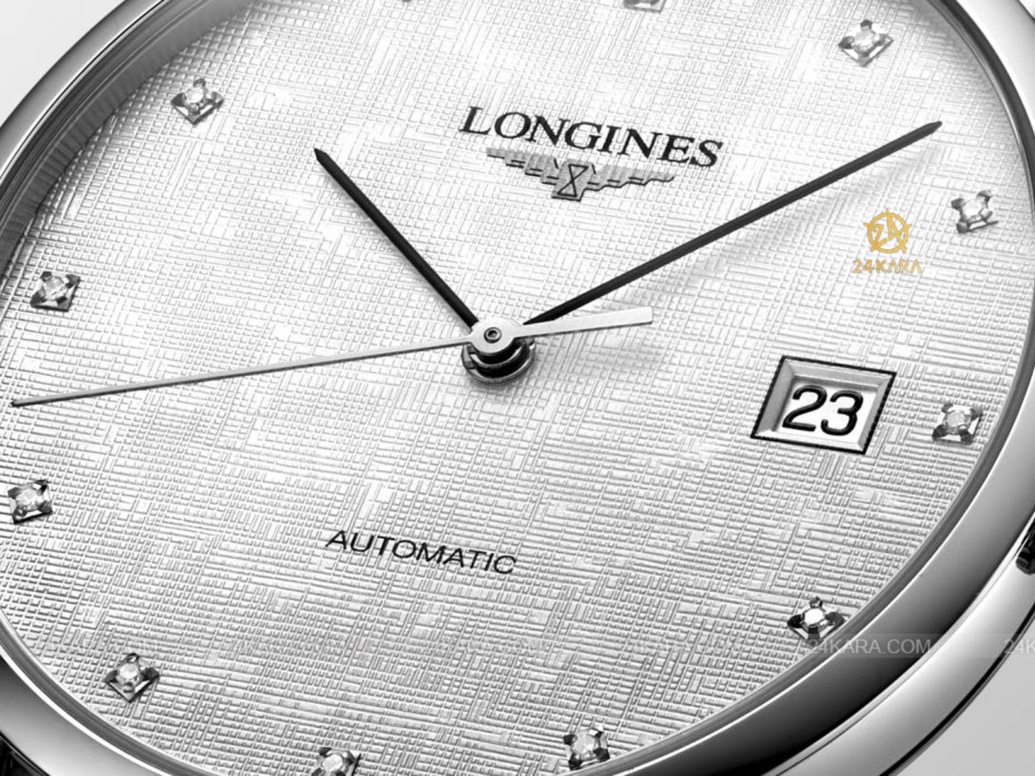 Đồng hồ Longines Elegant L4.810.4.77.6 L48104776 37mm mặt lụa kim cương - Lướt