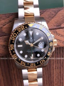 Đồng hồ Rolex GMT-Master II 40 18kt Vàng Kim 18ctAutomatic Black Dial Automatic Men Watch - M116713