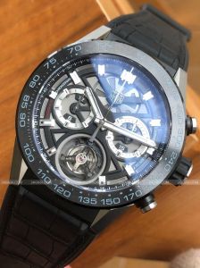 Đồng hồ TAG Heuer Carrera Tourbillon Chronograph Titanium Mens Watch CAR5A8Y