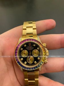 Đồng hồ Rolex Yellow Gold Daytona M116528 Custom Rainbow