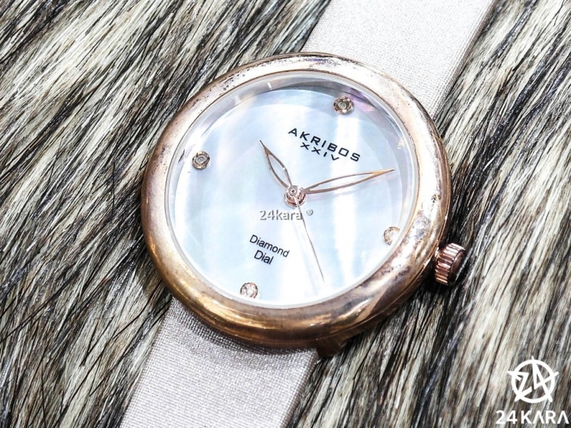 Akribos XXIV Mother-of-Pearl Ladies Watch