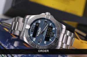 Đồng hồ Breitling Aerospace Evo Titanium Quartz Blue Dial E7936310/C869 (lướt)