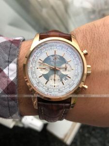 Đồng hồ Breitling Transocean Chronograph Unitime Rose Gold RB0510