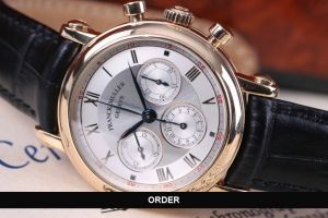 Đồng hồ Franck Muller Rare Chronograph Silver Dial Rose Gold 3870 NA (lướt)