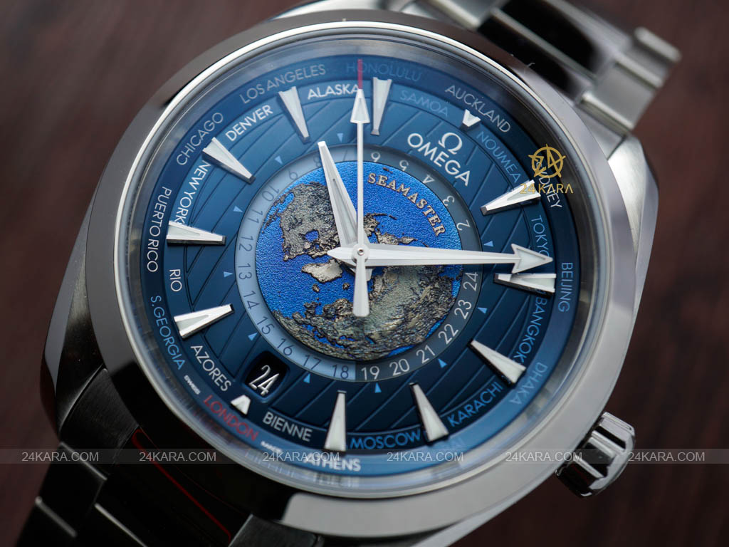 Đồng hồ Omega Aqua Terra 150m Co‑Axial Master Chronometer Gmt Worldtimer 220.10.43.22.03.001 22010432203001