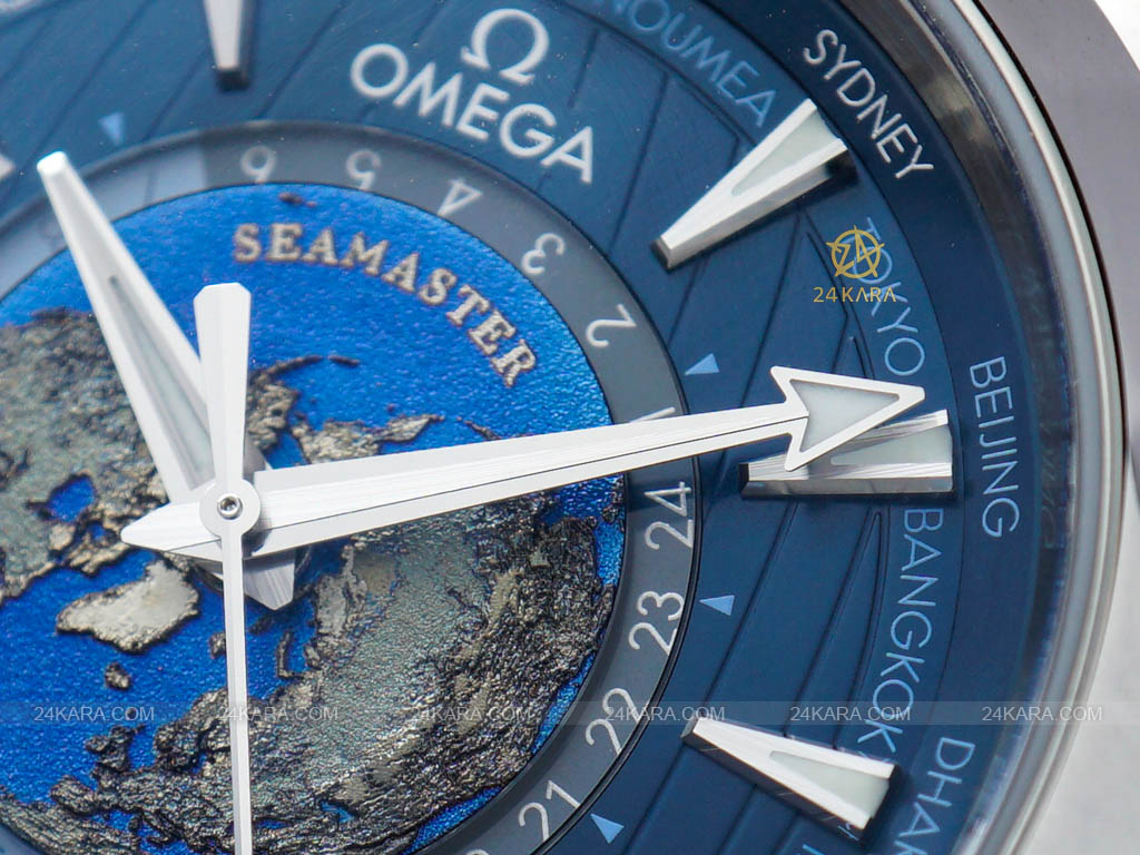 Đồng hồ Omega Aqua Terra 150m Co‑Axial Master Chronometer Gmt Worldtimer 220.10.43.22.03.001 22010432203001