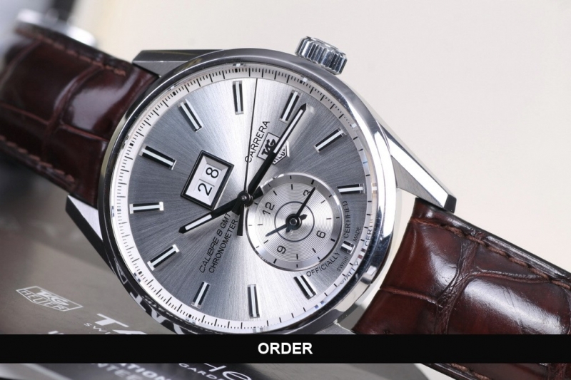 Đồng hồ TAG Heuer Carrera Calibre 8 GMT Silver Dial WAR5011.FC6291 (lướt)