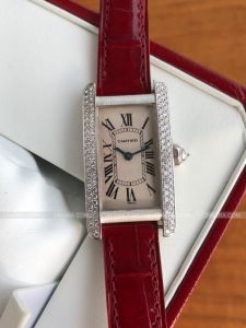 Đồng hồ Cartier Tank Americaine White Gold & Diamonds 1713 WB701851