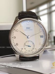 Đồng hồ IWC Portofino IW5102-03 Watch with Leather Bracelet and Stainless Steel Bezel IW510203